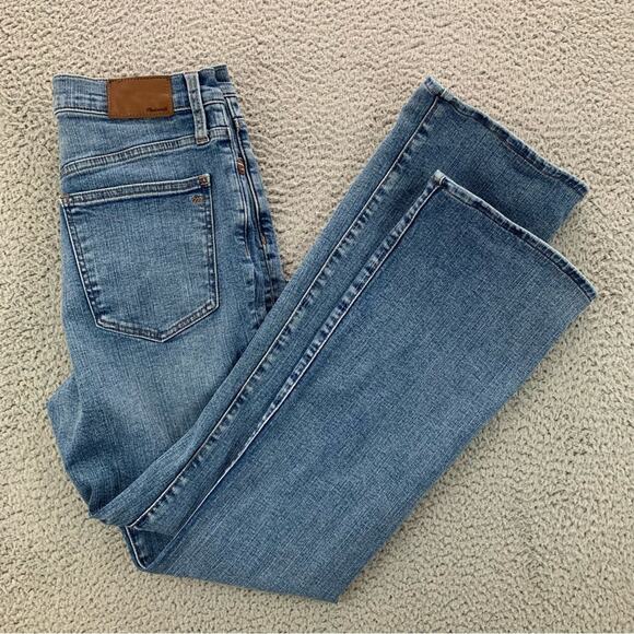 Madewell Women's Skinny Flare Jeans in Ellsworth Wash Stretch Denim  -  Size: 28 - Picture 6 of 15